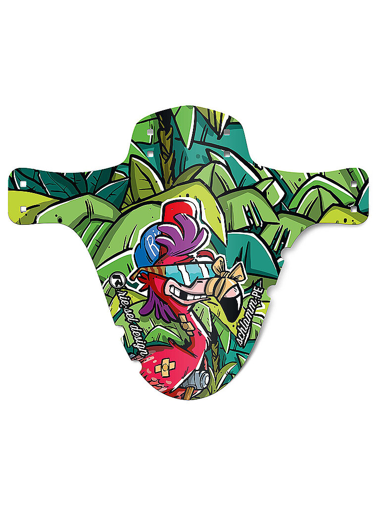 RIESEL DESIGN Mudguard schlamm:PE Flowmingo bunt